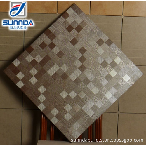 600x600 hot sales metal finish floor tiles,with crossed grid form tiles,glazed porcelain floor tile
